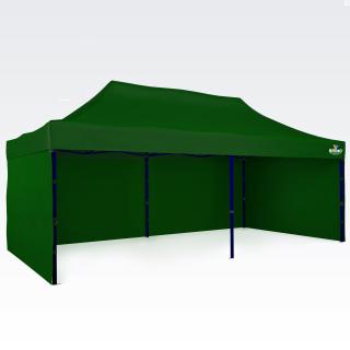 Acél pavilon sátor - EXCLUSIVE  +5 év jótállás, ingyenes szervíz! Sátor mérete: 3x6m, Sátor színe: Zöld