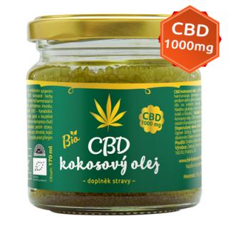 CBD kókuszdióolaj 1000mg 170ml Zelená Země