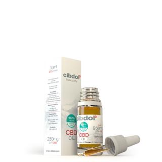 CBD olaj 2,5% 250mg 10ml Cibdol