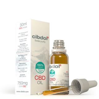 CBD olaj 2,5% 750mg 30ml Cibdol