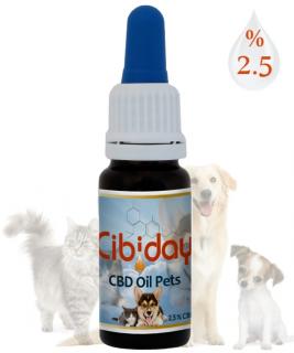 CBD olaj Pets Original 2,5% 10ml Cibiday