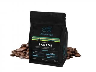 Aromaniac frissen pörkölt kávé Brazil Santos bab 250 g