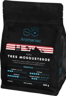 Aromaniac frissen pörkölt kávé Peru Tres Mosqueteros bab 250g