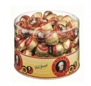 Ausztria Mozart Kugeln DOBOZ 825g