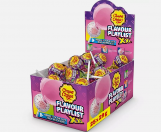 Chupa Chups Chupa Chups ízű lejátszási lista XXL nyalóka 25 x 29 g teli doboz