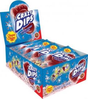 Chupa Chups Crazy Dips Cola nyalóka 14g karton 24 db