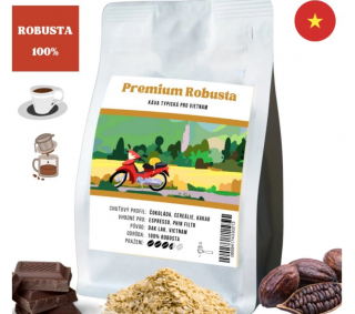 Dak Lak Premium Frissen pörkölt vietnami szemes kávé 250g