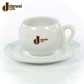 Danesi Caffé fehér porcelán csésze csészealjjal Latte Vario Max 300 ml-hez