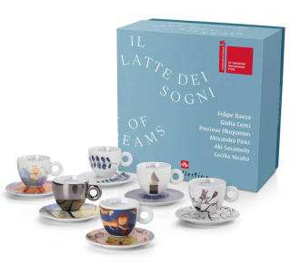 Illy BIENNALE 2022 cappuccino csésze csészealjakkal 6 x 160 ml