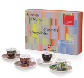 Illy Foreigners Everywhere cappuccino csésze csészealjakkal 4 x 160 ml