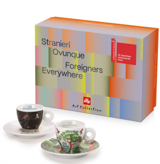 Illy Foreigners Everywhere cappuccino csészék csészealjakkal B típusú 2 x 160 ml