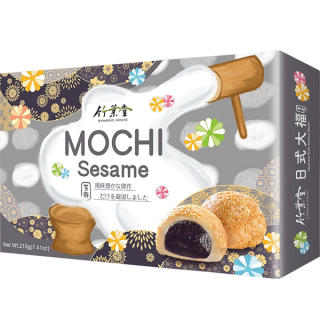 Japán süti Mochi Bamboo House Sesame 210g