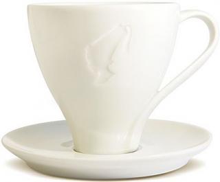 Julius Meinl Ivory Premium JUMBO porcelán csésze csészealjjal 250ml