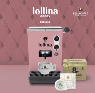 Kávéfőző Lollo Caffe ESE PODS LOLLINA Rosapop rózsaszín + 40 ESE hüvelyen