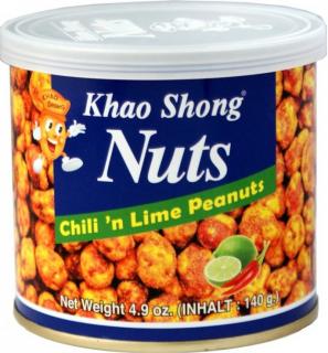 Khao Shong Chili és lime földimogyoró 140g