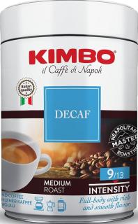 Kimbo koffeinmentes őrölt doboz 250 g