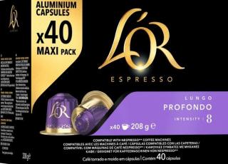 L'OR Espresso Lungo Profondo alumínium kapszula Nespresso®-hoz 40 db