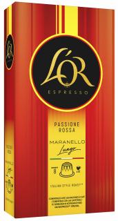 L'OR Passione Rossa Maranello Lungo pörkölt őrölt kávé kapszulában 10 db 52g