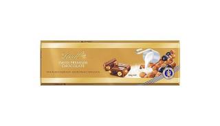 Lindt Gold Bar Premium tejcsokoládé mazsolával és dióval 300 g