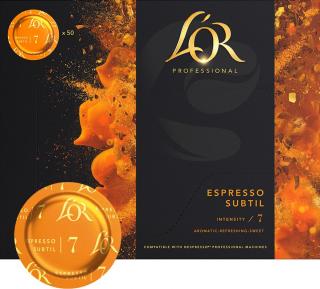 LOR Espresso Subtil kávékapszula Nespresso Professionalhoz 50 db