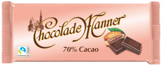Manner csokoládé 70% 150g
