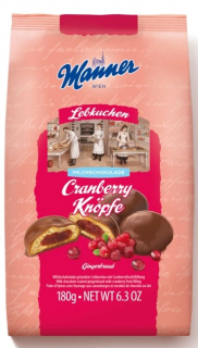 Manner mézeskalács áfonyás töltelékkel 180g