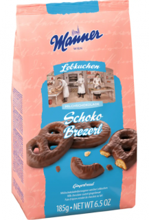 Manner Milchschoko Brezerl mézeskalács tejcsokoládéval bevonva 185g