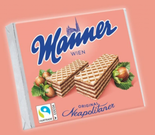 Manner Napolitaner mogyorós ostya 75g
