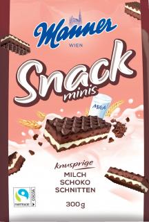 Manner Snack Minis Ropogós tejcsokoládé 300 g