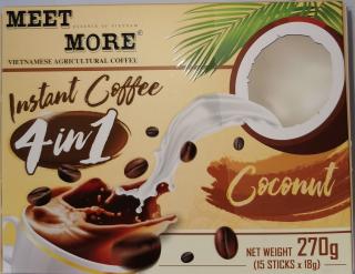 Meet More 4 az 1-ben instant ízesített kávé 270g