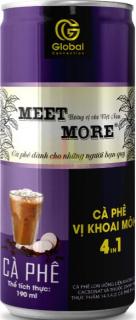 Meet More 4in1 Taro kávé ízesítésű jeges kávé 190ml LEJÁRATI IDŐ