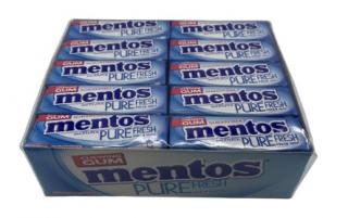 Mentos Pure Fresh cukormentes rágógumi, friss menta xilittel kartondobozban 40 x 13,5 g