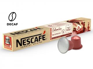 NESCAFÉ® Farmers Origins Colombia DECAF koffeinmentes kapszula Nespresso®-hoz 10 db
