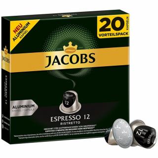 Nespresso - Jacobs Espresso 12 Ristretto alumínium kapszula 20 adag