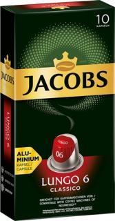 Nespresso - Jacobs Lungo 6 Classico alumínium kapszula 10 adag