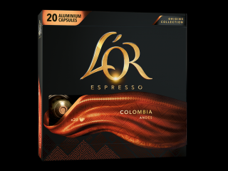 Nespresso - L'Or Espresso Colombia Andes alumínium kapszula 20 adag