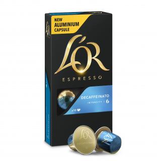 Nespresso - L'Or Espresso Decaffeinato alumínium kapszula 10 adag