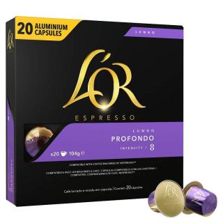 Nespresso - L'Or Lungo Profondo alumínium kapszula 20 adag