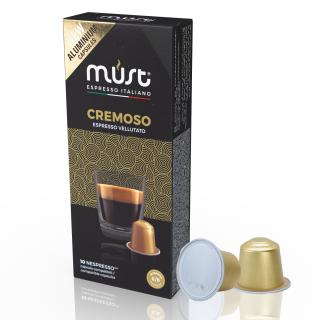 Nespresso - Must Cremoso Vellulato alu kapszula 10 adag