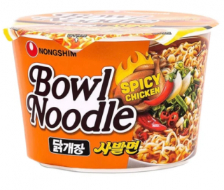 Nongshim tál tészta fűszeres csirke instant tészta tálban 100 g