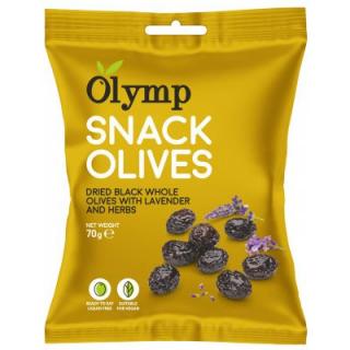 Olymp Szárított egész fekete olajbogyó levendulával és gyógynövényekkel 70g