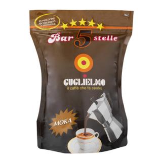 Őrölt kávé Guglielmo Bar 5 Stelle mokka 250g