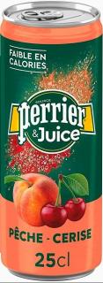 Perrier & Juice – Barack és cseresznye vékony 250 ml-es doboz