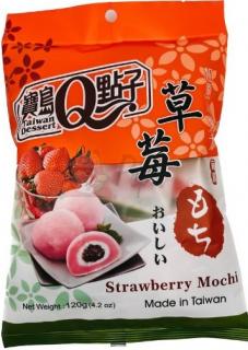 Qmochi japán sütemény eper ízzel 120 g