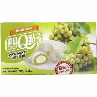 Qmochi japán sütemény muskotályos szőlő ízzel 80g
