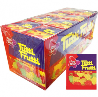 Red Band Tutti Frutti cukorkák 48/15g
