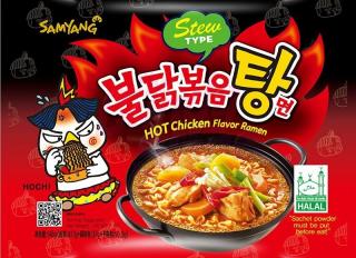 Samyang Hot Chicken ízű Ramen pörkölt 145g