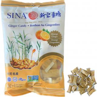 Sina Ginger Orange rágós gyömbéres cukorka 125 g