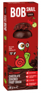 Snail Bob Gyümölcscsemege tejcsokoládé-almában és cseresznyében 30 g