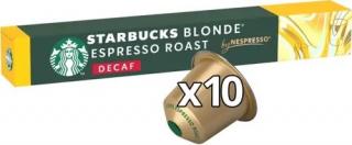 STARBUCKS® kávékapszula NESPRESSO® koffeinmentes szőke eszpresszó sülthez 10 db